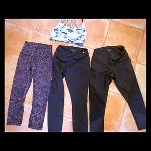 LuLuLemon & Athleta legging & sports bra